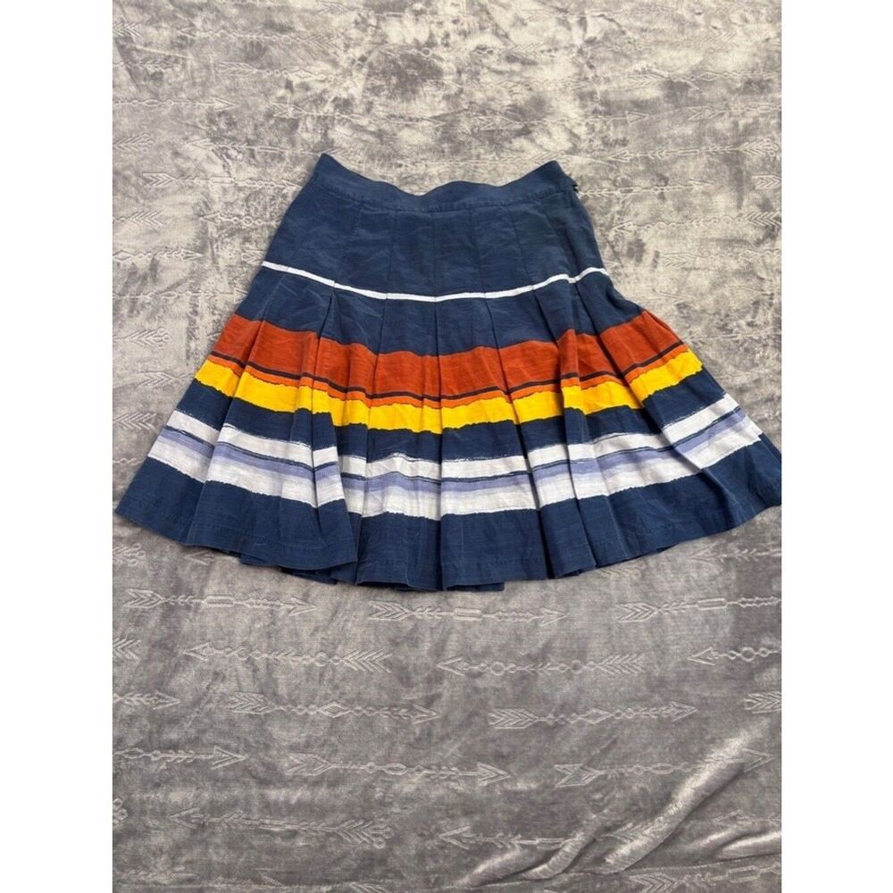 Brooks Brothers Women's Size 10 Skirt | Blue Multi Striped Flare